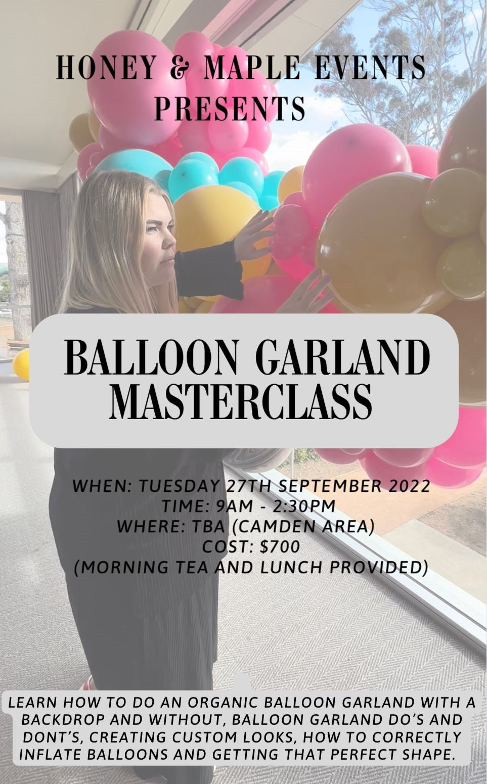 Balloon Garland Masterclass | Camden Area