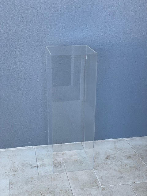 Clear Square Plinth